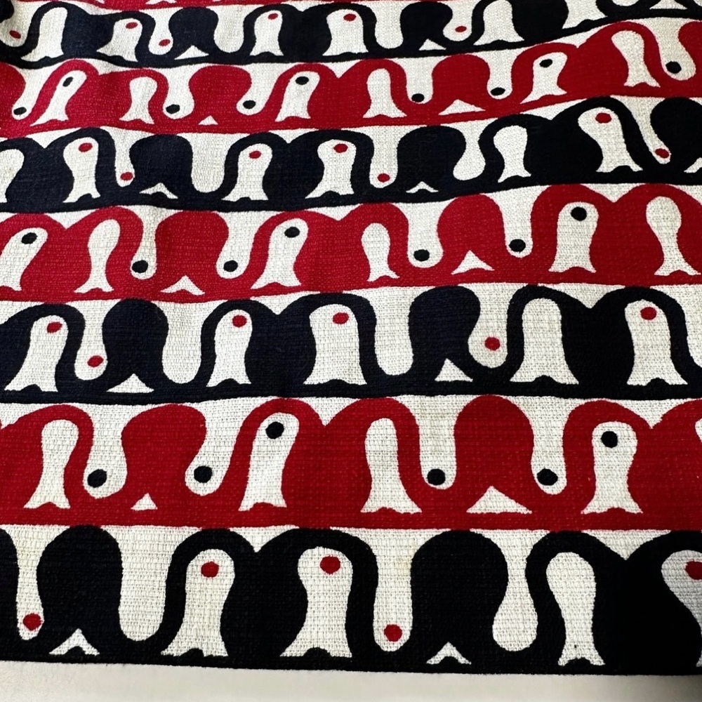 Talbots White Black Red Mod Patterned Pencil Skir… - image 6